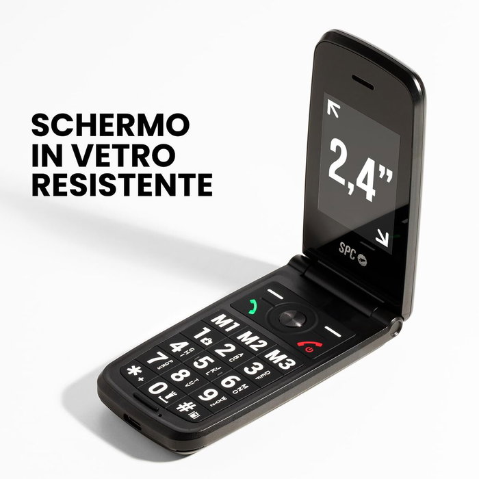 Téléphone portable pour personnes âgées SPC 2342A Bleu 128 GB 2,4"