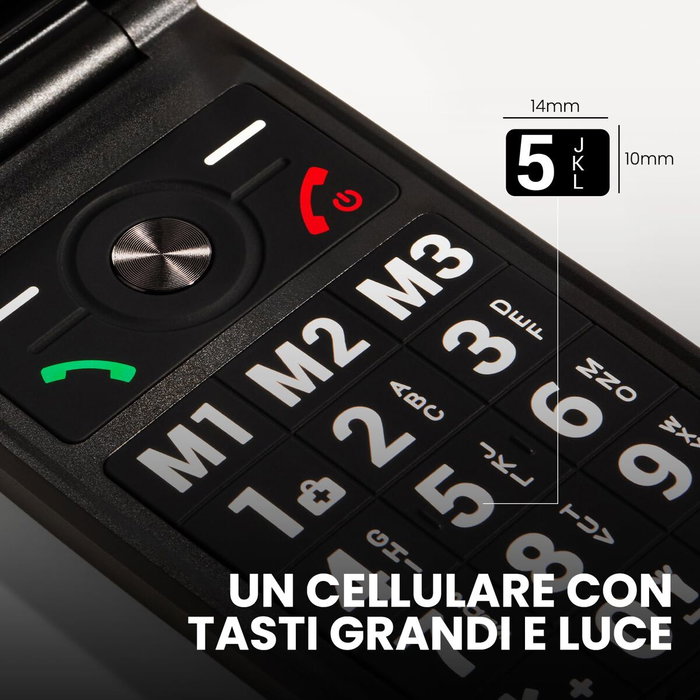 Téléphone portable pour personnes âgées SPC 2342A Bleu 128 GB 2,4"