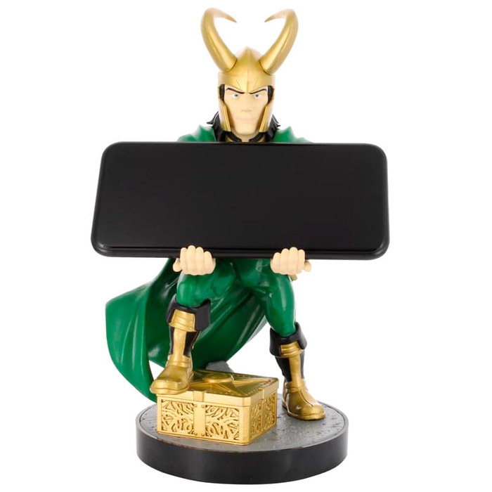 EXQUISITE GAMING Support de Chargement Cable Guy Loki Marvel 20 cm pour Manettes PS5 DualSense, Xbox Series S/X, iPhone et Smartphones
