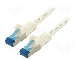 GOOBAY Câble Ethernet Patch Cord Cat 6a S/FTP 50m Blanc