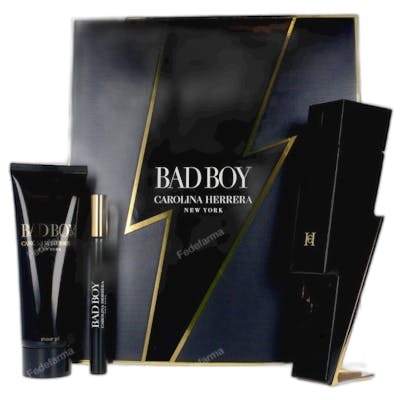 Carolina Herrera Coffret Bad Boy pour Homme avec Eau de Toilette et Gel Douche Carolina Herrera Coffret Bad Boy pour Homme avec Eau de Toilette et Gel Douche