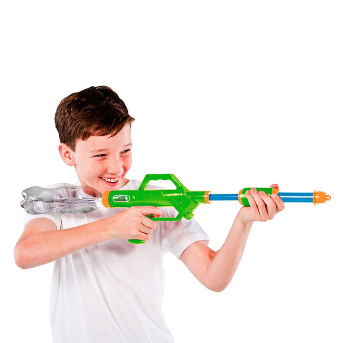 Bizak Juego Aqua Buuum Wazooka - Pistolet à eau compatible avec bouteilles plastique – portée 10 mètres, aléatoire Bizak Juego Aqua Buuum Wazooka - Pistolet à eau compatible avec bouteilles plastique – portée 10 mètres, aléatoire