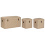 Home ESPRIT Lot de 3 paniers Naturel Traditionnel