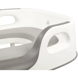 Hauck Réducteur de WC Baby Seat, Siège d'apprentissage ergonomique pour enfants 18 mois à 4 ans, Coussin anti-éclaboussures, Installation universelle, Gris