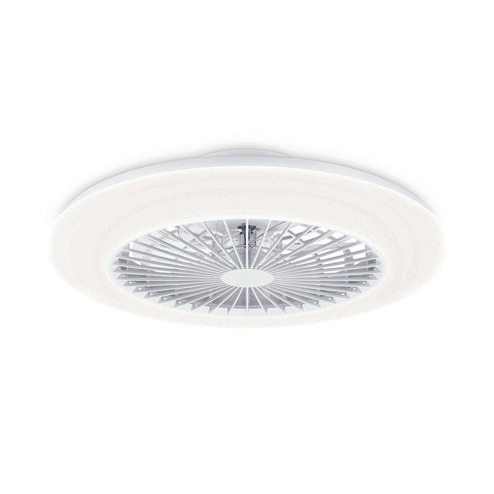 Philips Amigo Ventilateur de plafond blanc avec LED 3 CCT et diffuseur opale Philips Amigo Ventilateur de plafond blanc avec LED 3 CCT et diffuseur opale