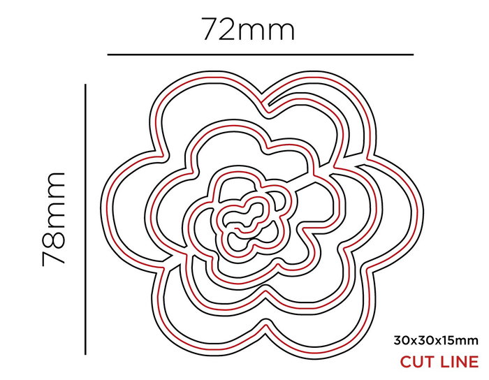 Misskuty Emporte-pièce fin ZAG Fleurs et Plantes 3D Misskuty Emporte-pièce fin ZAG Fleurs et Plantes 3D