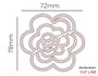 Misskuty Emporte-pièce fin ZAG Fleurs et Plantes 3D