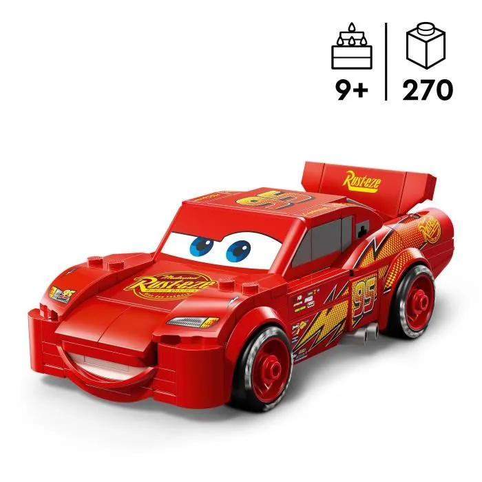 Lego 77255 Speed Champions Flash McQueen, Jouet de Construction Voiture Rouge, Célébration 20e Anniversaire du Film Disney Pixar Cars, pour Enfants dès 9 Ans