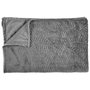 Home Deco Factory Couverture en flanelle grise 150x200 cm