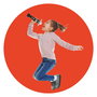 Deqube Microphone de Karaoke Disco Bluetooth - Micro Sans Fil avec Effets Lumineux, Distorsion et Modulation de Voix Homme/Femme - Pour Fêtes et Enfants +3 ans