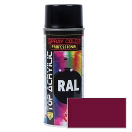 TOP ACRYLIC Spray Acrylique Rouge Vin RAL-3005 400ml