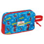 SAFTA Thermos isotherme Spidey Marvel pour petit-déjeuner avec compartiment à fermeture éclair et poignée - 21.5x6.5x12 cm