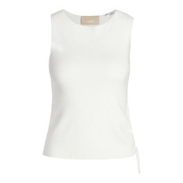 Maillot de Corps sans Manches pour Femme Jack & Jones Jxdahlia Top Knit Blanc