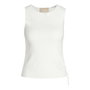 Maillot de Corps sans Manches pour Femme Jack & Jones Jxdahlia Top Knit Blanc