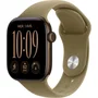 Apple Watch Series 12 GPS - 42mm - Boîtier Dark Bronze Aluminium - Bracelet Olive Sport Band - M/L