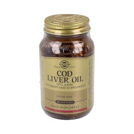 Solgar Huile de Foie de Morue (Cod Liver Oil) 100 Capsules - Vitamines A et D