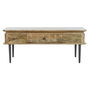 Table Basse DKD Home Decor 116 x 60 x 46 cm Métal Aluminium Bois de manguier