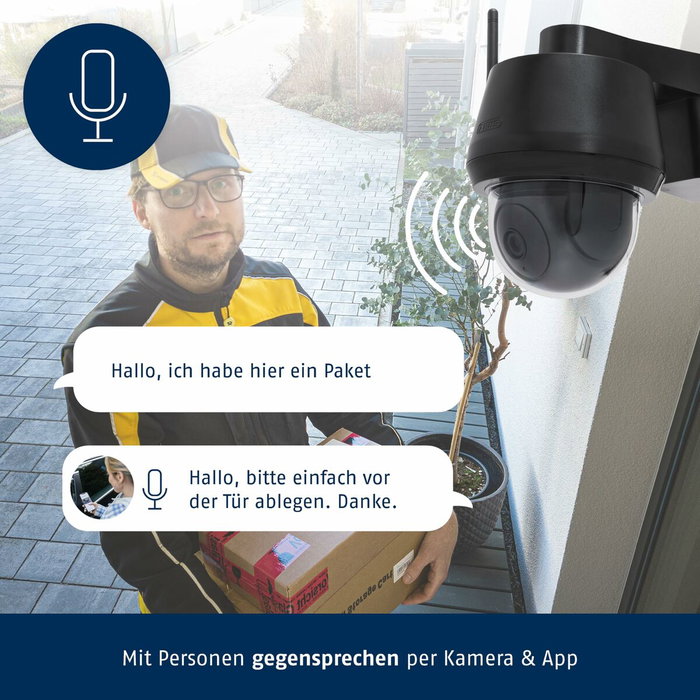 Abus PPIC52520B Caméra de surveillance Wi-Fi Noir