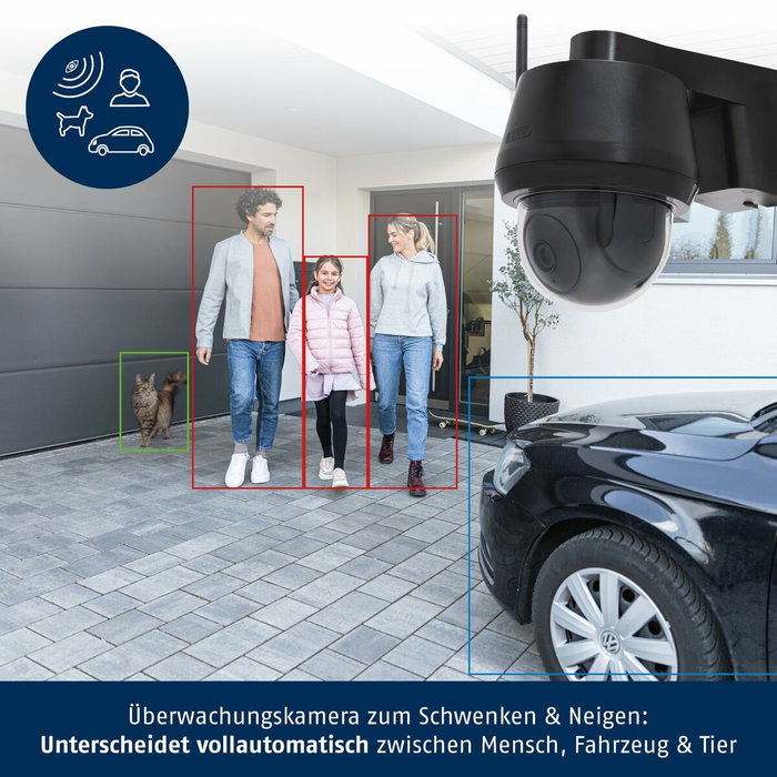 Abus PPIC52520B Caméra de surveillance Wi-Fi Noir