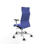 Piqueras Y Crespo Fauteuil Albacete Bleu Clair avec Mécanisme Synchrone et Base Aluminium