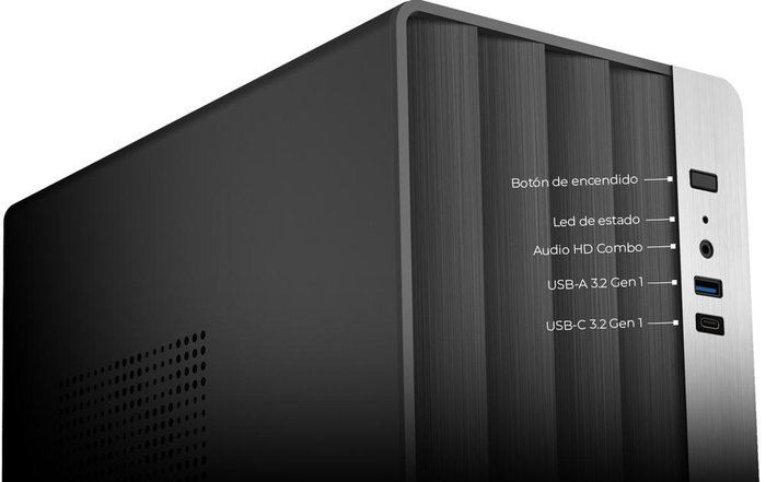 Coolbox Boîtier PC Micro ATX M870 Noir USB-C 3.2 Gen1 avec Alimentation 500W Coolbox Boîtier PC Micro ATX M870 Noir USB-C 3.2 Gen1 avec Alimentation 500W