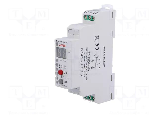 RELPOL Relais de temps numérique SPDT 12-240V AC/DC RELPOL Relais de temps numérique SPDT 12-240V AC/DC
