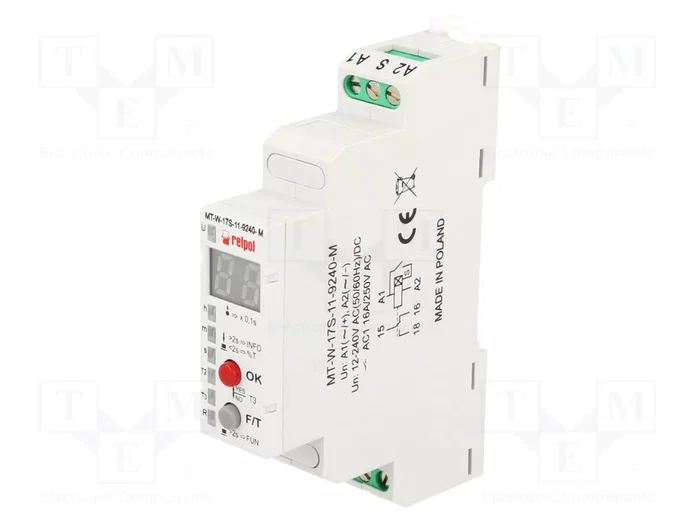 RELPOL Relais de temps numérique SPDT 12-240V AC/DC RELPOL Relais de temps numérique SPDT 12-240V AC/DC