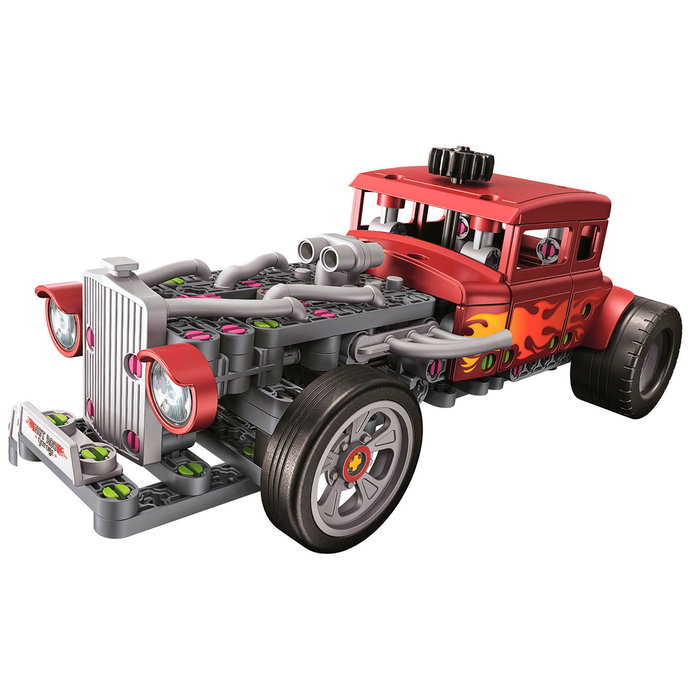 Clementoni Kit de Construction STEM Mécanique Hot Rod avec Roues Directrices et Pistons - Modèle à Assembler pour Enfants Dès 8 Ans Clementoni Kit de Construction STEM Mécanique Hot Rod avec Roues Directrices et Pistons - Modèle à Assembler pour Enfants Dès 8 Ans