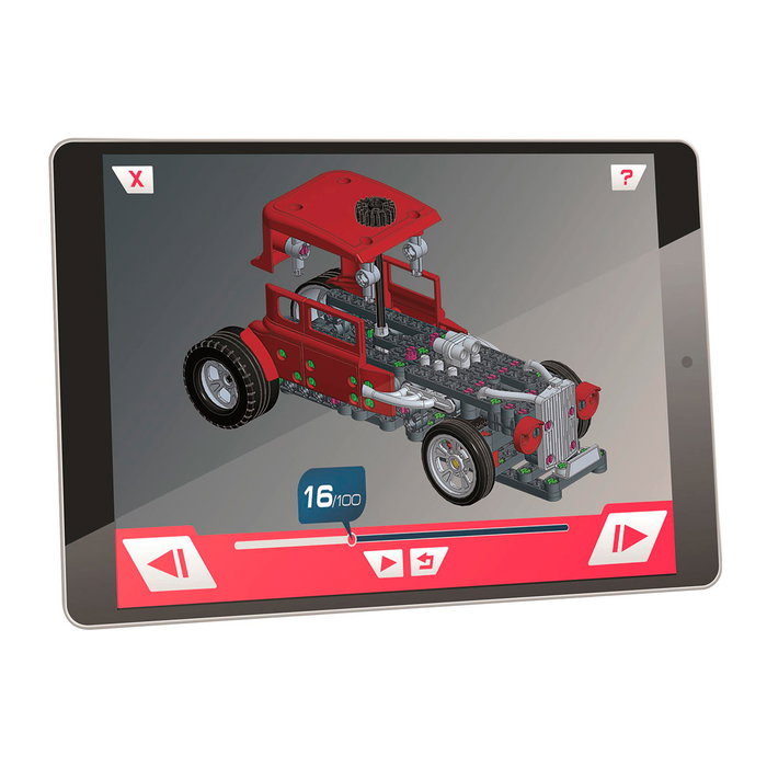 Clementoni Kit de Construction STEM Mécanique Hot Rod avec Roues Directrices et Pistons - Modèle à Assembler pour Enfants Dès 8 Ans Clementoni Kit de Construction STEM Mécanique Hot Rod avec Roues Directrices et Pistons - Modèle à Assembler pour Enfants Dès 8 Ans