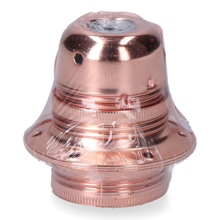 F-Line Porte-ampoule E27 métallique, rose, 100W 250V, Ø60 x 40 mm, rétracté F-Line Porte-ampoule E27 métallique, rose, 100W 250V, Ø60 x 40 mm, rétracté