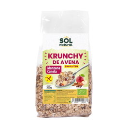 Sol Natural Muesli Krunchy Avena Manzana Canela Sin Gluten Bio 350g