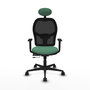 Piqueras Y Crespo Chaise de bureau Jorquera, Vert émeraude/Noir, Mécanisme Sincro/Traslack