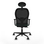 Piqueras Y Crespo Chaise de bureau Jorquera, Vert émeraude/Noir, Mécanisme Sincro/Traslack