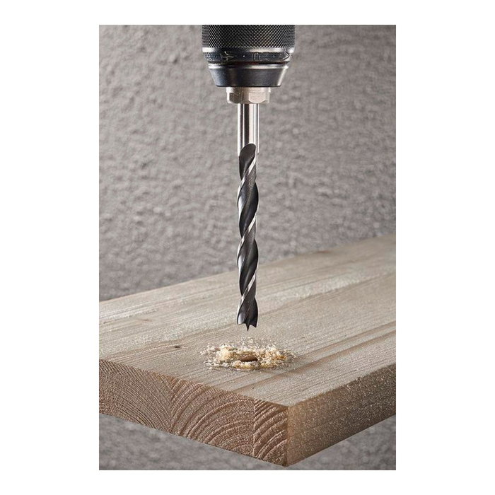 Wolfcraft Mèche à spirale pour bois tendre Ø3,00 x 61 mm