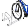 Bicycle Gear Support de sol pour vélos deux places en acier chromé 270 x 400 x 325 mm