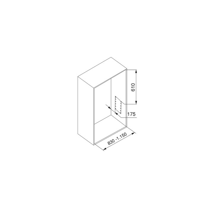 Emuca Penderie rabattable pour armoire Hang, 830 - 1150, Chromé, Acier et Plastique.