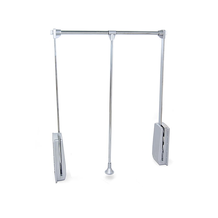 Emuca Penderie rabattable pour armoire Hang, 830 - 1150, Chromé, Acier et Plastique. Emuca Penderie rabattable pour armoire Hang, 830 - 1150, Chromé, Acier et Plastique.