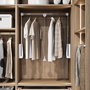 Emuca Penderie rabattable pour armoire Hang, 830 - 1150, Chromé, Acier et Plastique.