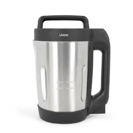 Livoo DOP260N Blender Chauffant à Soupe Gris et Noir - 5 Fonctions (Mixeur, Soupe, Boissons) et Nettoyage Automatique