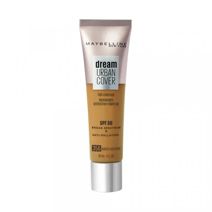 Maybelline Dream Urban Cover Fond de teint crème 356 Noix de coco chaude SPF 50 Maybelline Dream Urban Cover Fond de teint crème 356 Noix de coco chaude SPF 50