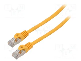 LANBERG Cordon de raccordement Cat 6 F/UTP 15m jaune RJ45