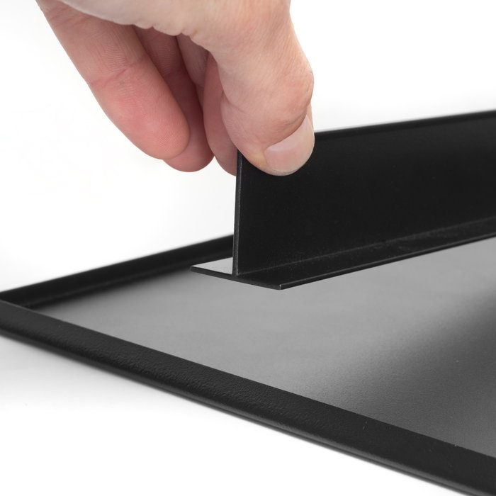 Emuca Kit de tray, 2 paniers d'organisation et cadre de roulement soft close pour armoires, réglable, module 800mm, Noir texturé