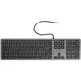 Mobility Lab Clavier AZERTY USB Slim Finition Métal - Space Grey - Pour Windows - Pavé Numérique - Câble 1,5 m