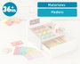 KioKids Caisse Enregistreuse En Bois Jouet Éducatif Imitation Supermarché avec Lecteur Code Barres, Argent Papier, Cartes et Pièces