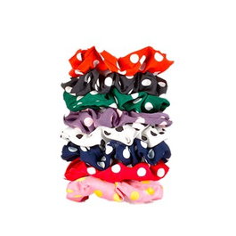 Bifull Pack de 8 chouchous en satin colorés