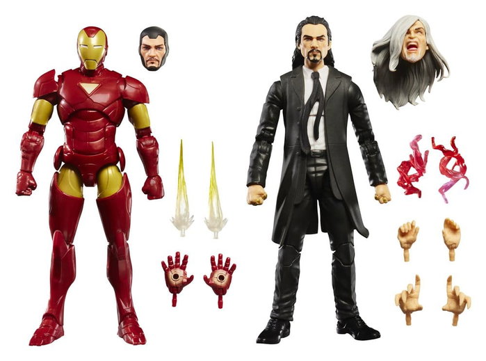 Hasbro Marvel Legends Pack de 2 Figurines Iron Man (Extremis) & Marvel's Mandarin 15 cm