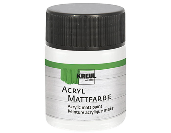 Kreul Peinture acrylique mate blanc pastel 50ml Kreul Peinture acrylique mate blanc pastel 50ml