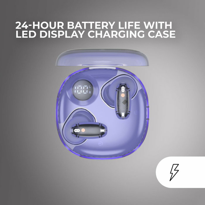 Écouteurs Sans Fil avec Étui de Charge Mars Gaming MHIB2PP Pourpre