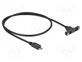 DELOCK Câble USB 2.0 Micro USB B 0,5m Noir