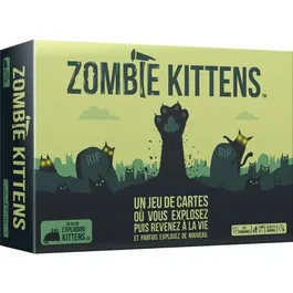 Asmodee Exploding Kittens : Zombie Kittens - Jeu de cartes délirant, Extension indépendante - Version française